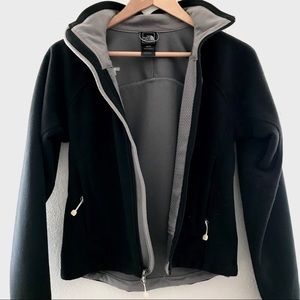 The North Face Blk Fleece Jacket Windwall Sweater